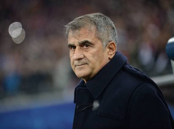 Coach Senol Gunes of Besiktas during the Champions league group G match between RB Leipzig and Besiktas in Red Bull Arena in Leipzig , Germany on December 06 , 2017. Final Scores : Leipzig 1 - Besiktas 2 