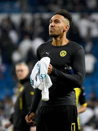 06.12.2017, xfux, Fussball Champions League, Real Madrid - Borussia Dortmund, emspor, v.l. Pierre-Emerick Aubameyang (Borussia Dortmund) enttaeuscht, enttaeuscht schauend, dissapointed Madrid