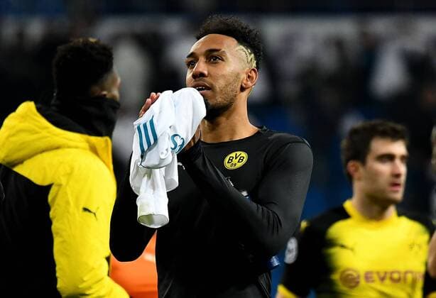 06.12.2017, xfux, Fussball Champions League, Real Madrid - Borussia Dortmund, emspor, v.l. Pierre-Emerick Aubameyang (Borussia Dortmund) enttaeuscht, enttaeuscht schauend, dissapointed Madrid