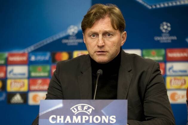 Fußball-Champions-League 2017 2018, Gruppenphase, 6. Spieltag RB Leipzig - Besiktas Istanbul (06.12.2017) RBL-Trainer Ralph Hasenhüttl bei der Pressekonferenz. Leipzig Sachsen Deutschland