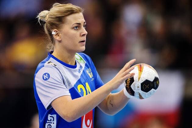 Handball, WM Damen, Schweden - Argentinien 171207 Sveriges Nathalie Hagman i matchen mellan Sverige och Argentina under handbolls-VM den 7 december 2017 i Bietigheim Bissingen. Copyright: CARLxSANDIN BB171207CS021