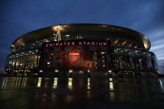 7th December 2017, Emirates Stadium, London, England; UEFA Europa League football, Arsenal versus BATE Borisov; General view of Emirates Stadium as the sun sets  ActionPlus11959707
