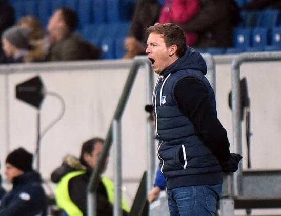 07.12.2017, xhbx, Fussball Europa League, TSG 1899 Hoffenheim - Rasgrad, emspor, v.l. Trainer Julian Nagelsmann (TSG 1899 Hoffenheim) Sinsheim