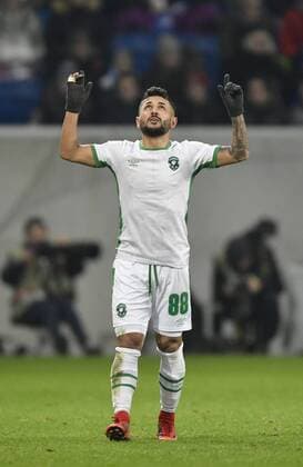 TOR zum 1:1 durch Wanderson PFC Ludogorets Razgrad Torjubel Gestik, Geste TSG 1899 Hoffenheim vs PFC Ludogorets Razgrad Europa League 07.12.2017 TSG 1899 Hoffenheim vs PFC Ludogorets Razgrad