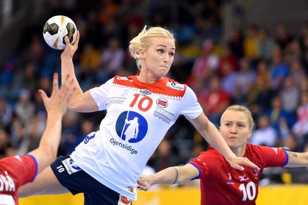 Handball, WM Damen, Tschechien - Norwegen 171207 Norges Stine Bredal Oftedal i matchen mellan Tjeckien och Norge under handbolls-VM den 7 december 2017 i Bietigheim Bissingen. Copyright: CARLxSANDIN BB171207CS080