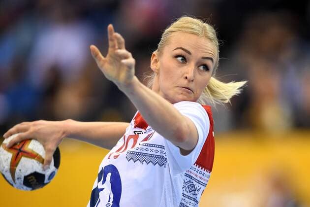 Handball, WM Damen, Tschechien - Norwegen 171207 Norges Stine Bredal Oftedal i matchen mellan Tjeckien och Norge under handbolls-VM den 7 december 2017 i Bietigheim Bissingen. Copyright: CARLxSANDIN BB171207CS083