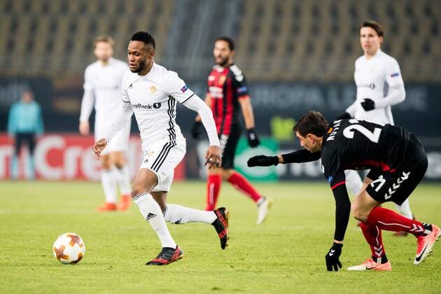 Fußball, EL, FK Vardar Skopje - Rosenborg Trondheim 171207 Samuel Adegbenro of Rosenborg during the Europa League match between FK Vardar and Rosenborg on December 7, 2017 in Skopje. Photo: Jon Olav Nesvold BILDBYRN kod JE 160096 Copyright: JONxOLAVxNESVOLD BB171207BB716