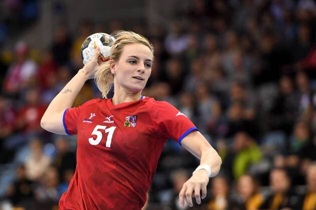Handball, WM Damen, Tschechien - Norwegen 171207 Tjeckiens Marketa Jerabkova i matchen mellan Tjeckien och Norge under handbolls-VM den 7 december 2017 i Bietigheim Bissingen. Copyright: CARLxSANDIN BB171207CS086
