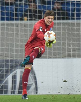 07.12.2017, xhbx, Fussball Europa League, TSG 1899 Hoffenheim - Rasgrad, emspor, v.l. Gregor Kobel (TSG 1899 Hoffenheim) Sinsheim
