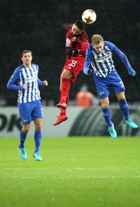 Berlin, Olympiastadion Berlin, Europa League, Hertha BSC gegen Östersunds FK Bild:Fabian Lustenberger (Hertha BSC) Fußball - Europa League - Hertha BSC - Östersunds FK