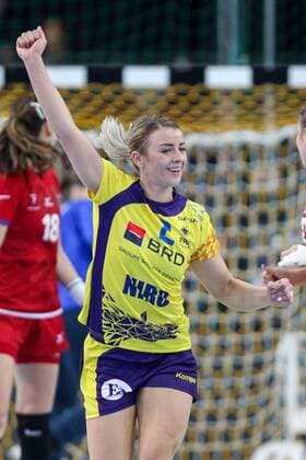Leipzig, 11.12.2017, Arena Leipzig, Weltmeisterschaft 2017, Handball Frauen Achtelfinale. , Rumänien (ROU) vs Tschechien (CZE) 27:28 (17:14) , Im Bild: Aneta UDRISTIOIU (2, Rumänien) ,