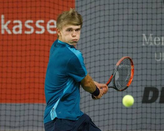 MARVIN MOELLER, Deutsche Meisterschaften 2017 Tennis - Deutsche Meisterschaften 2017 - Deutsche Meisterschaft - - Biberach an der Riss - Baden-Wuerttemberg - Germany - 12 December 2017. Â Copyright: xJuergenxHasenkopfx