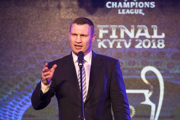 Kyiv Mayor Vitali Klitschko Takes Part In Presentation Of Logo Of UEFA Champions League Final 2018 In Kyiv  Copyright: 513684