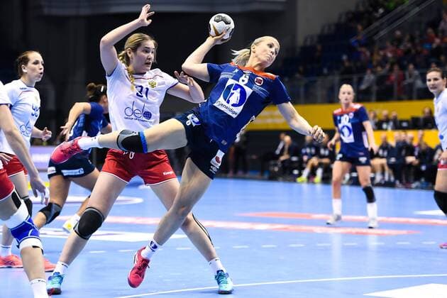 Handball, WM Damen, Norwegen - Russland 171213 Norges Heidi L¿ke i kvartsfinalen mellan Norge och Ryssland under handbolls-VM den 13 december 2017 i Magdeburg. Copyright: CARLxSANDIN BB171213CS068