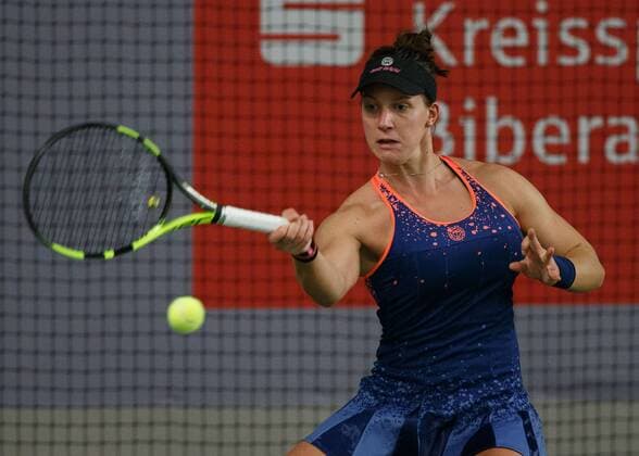 DINAH PFIZENMAIER (GER) Tennis - Deutsche Meisterschaften 2017 - Deutsche Meisterschaft - - Biberach an der Riss - Baden-Wuerttemberg - Germany - 14 December 2017. Â Copyright: xJuergenxHasenkopfx