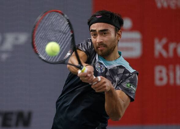MARC SIEBER (GER) Tennis - Deutsche Meisterschaften 2017 - Deutsche Meisterschaft - - Biberach an der Riss - Baden-Wuerttemberg - Germany - 14 December 2017. Â Copyright: xJuergenxHasenkopfx
