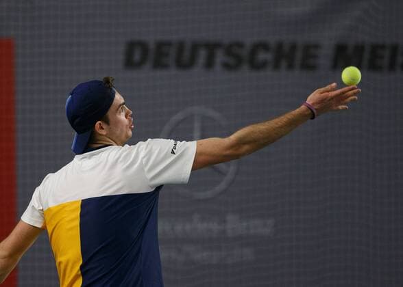 MAXIMILIAN MARTERER (GER) Tennis - Deutsche Meisterschaften 2017 - Deutsche Meisterschaft - - Biberach an der Riss - Baden-Wuerttemberg - Germany - 14 December 2017. Â Copyright: xJuergenxHasenkopfx