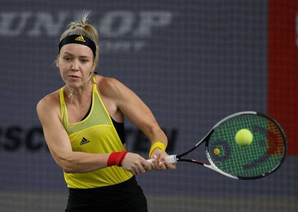 KATHARINA HOBGARSKI (GER) Tennis - Deutsche Meisterschaften 2017 - Deutsche Meisterschaft - - Biberach an der Riss - Baden-Wuerttemberg - Germany - 14 December 2017. Â Copyright: xJuergenxHasenkopfx