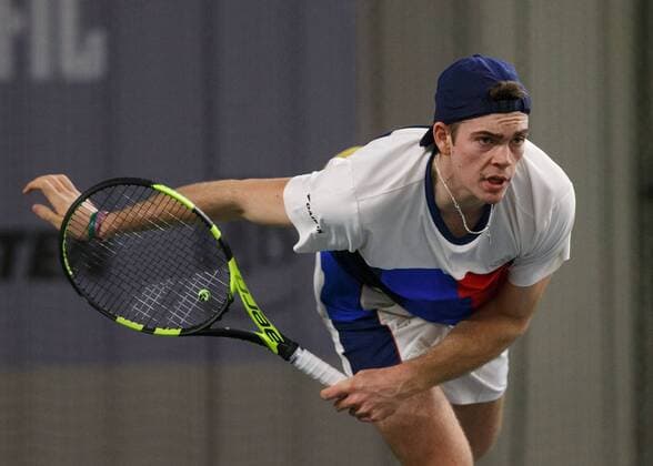 MAXIMILIAN MARTERER (GER) Tennis - Deutsche Meisterschaften 2017 - Deutsche Meisterschaft - - Biberach an der Riss - Baden-Wuerttemberg - Germany - 14 December 2017. Â Copyright: xJuergenxHasenkopfx