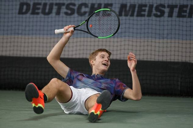 RUDOLF MOLLEKER Tennis - Deutsche Meisterschaften 2017 - Deutsche Meisterschaft - - Biberach an der Riss - Baden-Wuerttemberg - Germany - 14 December 2017. Â Copyright: xJuergenxHasenkopfx