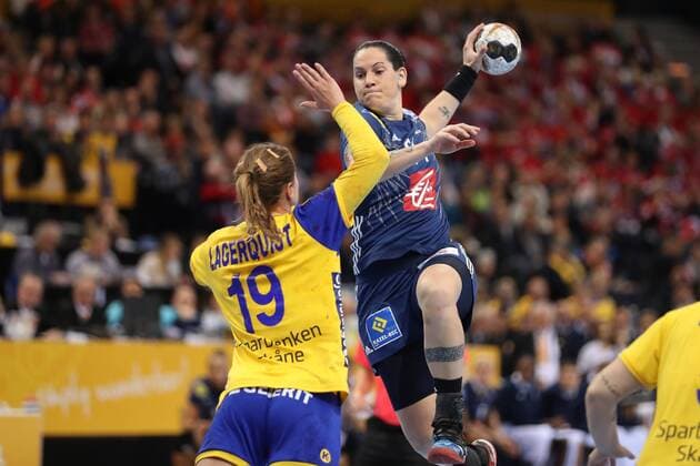 Alexandra Lacrabere (Frankreich, 64), Anna Lagerquist (Schweden, 19) Hamburg Hamburg Deutschland Barclaycard Arena Copyright: xAgentur54Gradx xSpeedphotosx