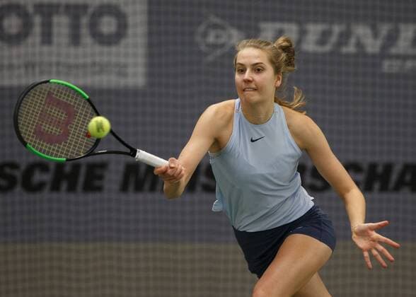 ANTONIA LOTTNER (GER) Tennis - Deutsche Meisterschaften 2017 - Deutsche Meisterschaft - - Biberach an der Riss - Baden-Wuerttemberg - Germany - 16 December 2017. Â Copyright: xJuergenxHasenkopfx