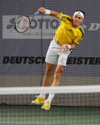 DANIEL MASUR (GER) Tennis - Deutsche Meisterschaften 2017 - Deutsche Meisterschaft - - Biberach an der Riss - Baden-Wuerttemberg - Germany - 16 December 2017. Â Copyright: xJuergenxHasenkopfx
