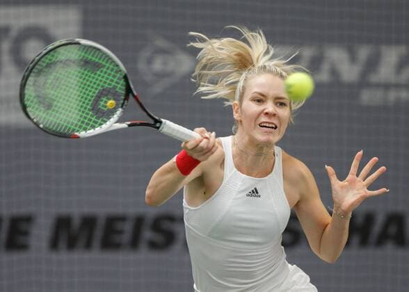 KATHARINA HOBGARSKI (GER) Tennis - Deutsche Meisterschaften 2017 - Deutsche Meisterschaft - - Biberach an der Riss - Baden-Wuerttemberg - Germany - 16 December 2017. Â Copyright: xJuergenxHasenkopfx