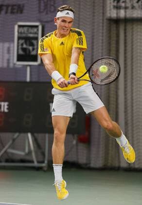 DANIEL MASUR (GER) Tennis - Deutsche Meisterschaften 2017 - Deutsche Meisterschaft - - Biberach an der Riss - Baden-Wuerttemberg - Germany - 16 December 2017. Â Copyright: xJuergenxHasenkopfx
