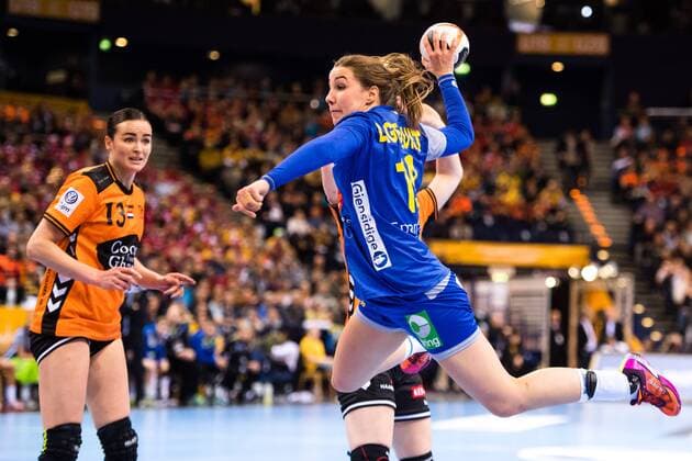 Handball, WM, Damen, Niederlande - Schweden 171217 Sveriges Anna Lagerquist i bronsmatchen mellan Sverige och Nederländerna under handbolls-VM den 17 december 2017 i Hamburg. Copyright: CARLxSANDIN BB171217CS023