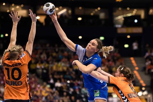 Handball, WM, Damen, Niederlande - Schweden 171217 Sveriges Johanna Westberg i bronsmatchen mellan Sverige och Nederländerna under handbolls-VM den 17 december 2017 i Hamburg. Copyright: CARLxSANDIN BB171217CS028