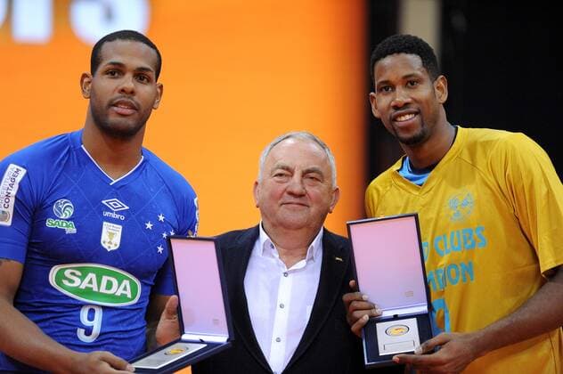 2017.12.17 Krakow Siatkowka mezczyzn, Klubowe Mistrzostwa Swiata, final Zenit Kazan - Cucine Lube Civitanova N z Yoandry Leal Hidalgo, Wilfredo Leon Venero Foto Krzysztof Porebski PressFocus 2017.12.17 Krakow Volleyball men, Men s Club World Championship WM Weltmeisterschaft final game Zenit Kazan - Cucine Lube Civitanova Yoandry Leal Hidalgo, Wilfredo Leon Venero Credit: Krzysztof Porebski PressFocus NEWSPIX.PL --- Newspix.pl  20171217PF_KP346