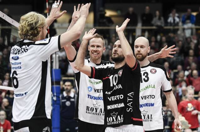 20171219, Vantaa, Finland 2018 CEV Volleyball Men s Champions League match Ford Store Levoranta Sastamala vs VfB Friedrichshafen Jarno Kuusinen All Over Press  1.03762958