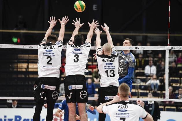 20171219, Vantaa, Finland 2018 CEV Volleyball Men s Champions League match Ford Store Levoranta Sastamala vs VfB Friedrichshafen Jarno Kuusinen All Over Press  1.03762962