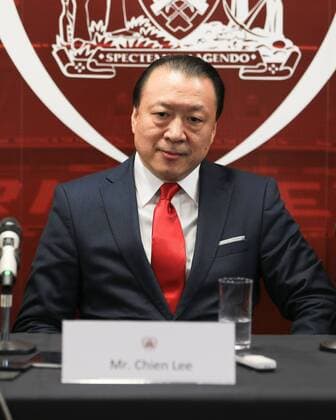20th December 2017, Oakwell, Barnsley, England; press conference PK Pressekonferenz to announce Chinese consortium takeover; Chien Lee talks to the media about the takeover of Barnsley fc  ActionPlus11963778