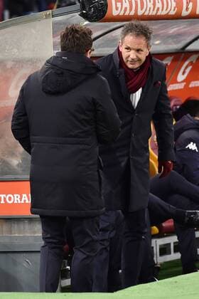 As Roma 20 12 2017 - Coppa Italia Roma-Torino foto Antonello Sammarco Image nella foto: Eusebio Di Francesco-Sinisa Mihajlovic 