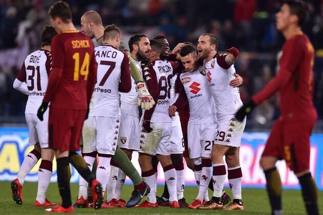 Esultanza Lorenzo De Silvestr Torino celebration. Roma 20-12-2017 Stadio Olimpico Football Calcio Coppa Italia AS Roma - Torino . Foto Andrea Staccioli Insidefoto andreaxstaccioli