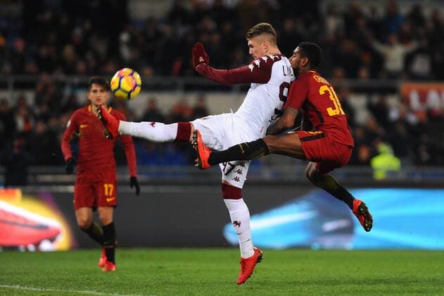IPP20171220 Football - soccer: Coppa Italia, AS Rom - FC Turin, Evangelista Lyanco e Gerson. (Hinweis: Verwendung nur in Deutschland - only Germany) *** IPP20171220 football soccer Coppa Italia Roma FC Turin Evangelista Lyanco e Gerson note only use only in Germany Germany 