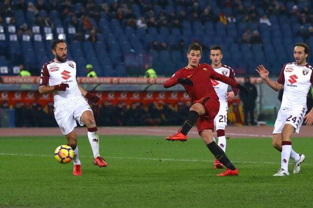 GOAL PATRIK SCHICK GOL Roma 20-12-2017 Stadio Olimpico Calcio Tim Cup Coppa Italia 2017 2018 Roma - Torino Foto Gino Mancini Insidefoto ginoxmancini