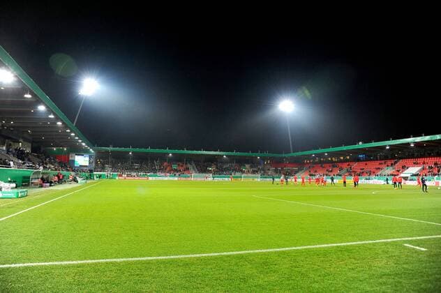 Blick in die Voith-Arena. Deutschland, Heidenheim: Fussball, DFB-Pokal Achtelfinale: 1.FC Heidenheim vs Eintracht Frankfurt am 20.12.2017, Voith-Arena.