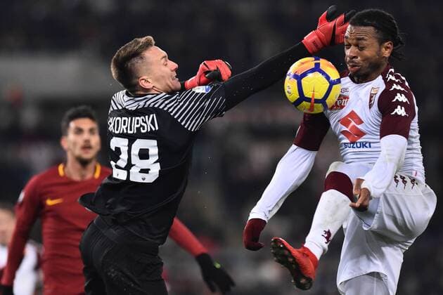 Bilder des Tages - SPORT Fußball, Coppa Italia, AS Rom - FC Turin Roma 20-12-2017 Olimpic Stadium Roma Torino Tim Cup Nella Foto Lucasz Skorupski and Obi Photo Fotografo01  Copyright: xFotografo01x xIPAx xFotografo01x