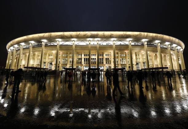 Football: World Cup venue Luzhniki Stadium in Russia File photo taken in November 2017 shows Luzhniki Stadium in Moscow, a venue of the 2018 football World Cup finals in Russia. 