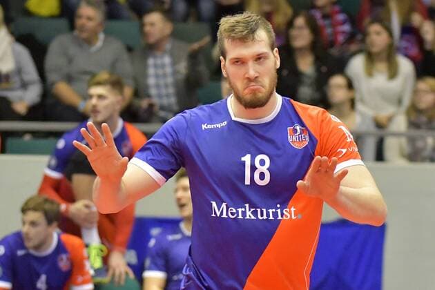 21.12.2017, xtkx, Volleyball Herren CEV Cup, United Volleys Frankfurt - MONTPELLIER Volley UC, emspor, v.l. Lincoln Williams (United Volleys) , Frankfurt