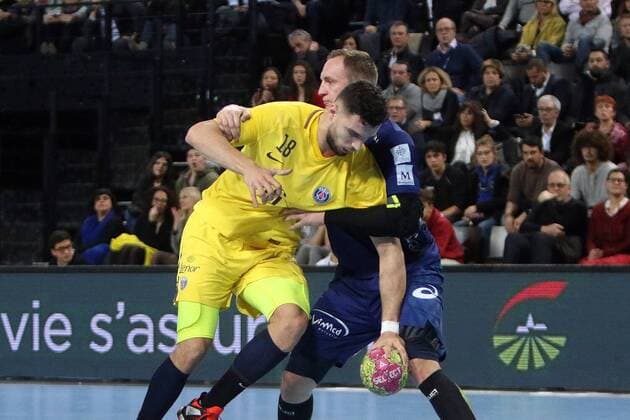 choc mhb psg hand HANDBALL : Montpellier PSG Hand - Lidl Starligue - 21 12 2017 RichardGosselin Panoramic 