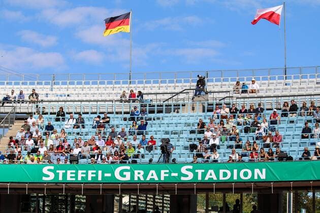 Steffi-Graf-Stadion, Davis Cup Deutschland vs. Polen 2016, Berlin,