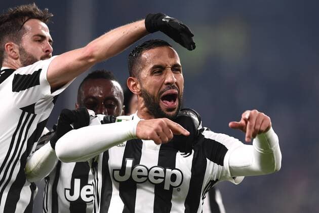 Fußball, Juventus Turin - AS Rom Bilder des Tages - SPORT Fußball, Juventus Turin - AS Rom Mg Torino 23 12 2017 - campionato di calcio serie A Juventus-Roma foto Matteo Gribaudi Image nella foto: esultanza gol Medhi Benatia 