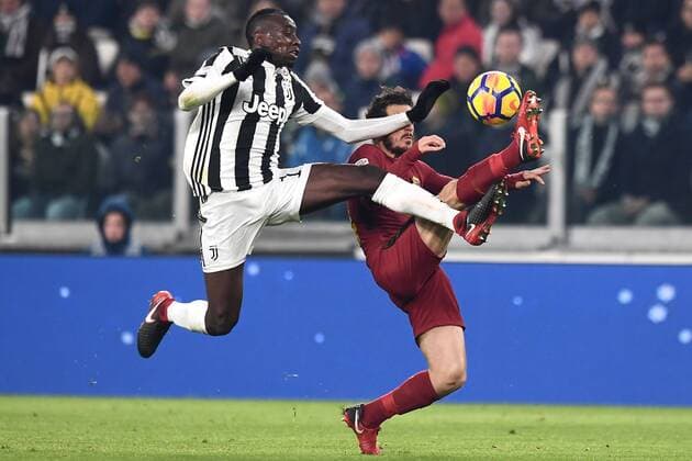 Fußball, Juventus Turin - AS Rom Fußball, Juventus Turin - AS Rom Mg Torino 23 12 2017 - campionato di calcio serie A Juventus-Roma foto Matteo Gribaudi Image nella foto: Alessandro Florenzi-Blaise Matuidi 