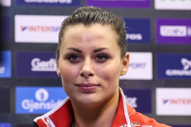 Nora Mork (Norwegen) - Frauen Handball Weltmeisterschaft Viertelfinale Norwegen vs. Russland in der GETEC Arena Magdeburg - Porträt, Portrait,Deutschland, Handball, Frau,Frauen,13.12.2017