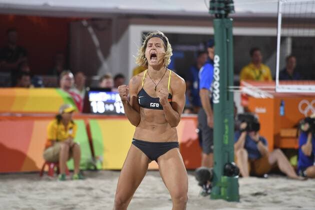 Lauran LUDWIG ist schwanger. Archivfoto; Laura LUDWIG (GER), Jubel, jubeln, Freude, cheers, Beachvolleyball, Beach volleyball Beachvolleyball Finale der Frauen, women s final. Ludwig Walkenhorst (GER) vs Agatha Barbara (BRA) 2-0. Beach Volleyball Arena,am 18.08.2016. Olympische Sommerspiele 2016, vom 05.08. - 21.08.2016 in Rio de Janeiro Brasilien. a
