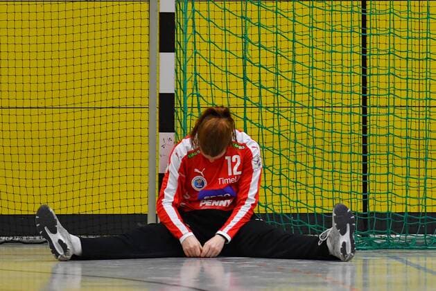 Torfrau Nele Kurzke (Rödertal), Handballclub Rödertal gegen HSG Blomberg-Lippe, Handball, 1. Liga der Frauen, 1. Bundesliga, Rödertalbienen, HCR, Großröhrsdorf, Saison 2017 2018, 27.12.2017,